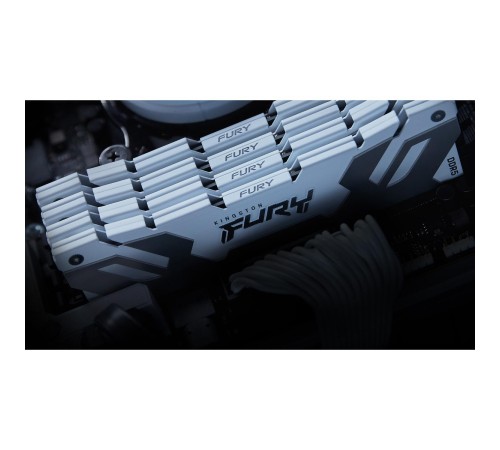 Память оперативная/ Kingston 64GB 6400MT/s DDR5 CL32 DIMM (Kit of 2) FURY Renegade White XMP Память оперативная/ Kingston 64GB 6400MT/s DDR5 CL32 DIMM (Kit of 2) FURY Renegade White XMP