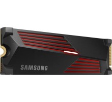 Тведотельный накопитель SSD M.2 (PCI-E NVMe 2.0 Gen 4.0 x4) 2Tb Samsung 990 PRO (R7450/W6900MB/s) with Heatsink, 1year