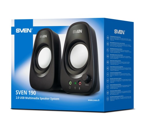 АС SVEN 190, черный (6 Вт, питание USB) АС SVEN 190, черный (6 Вт, питание USB)