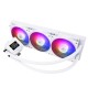 Водяное охлаждение для процессора/ Water Cooling System Thermalright Frozen Warframe SE 360 ARGB White (360mm, LED temp., Black, ARGB/ Fans: 3x120mm, 70.84CFM, 29.8dBA, 2000RPM/ Pump height 59mm, Rad thickness 27mm/ S: 1851, 1700, 1200, 115X, AM5, AM4)