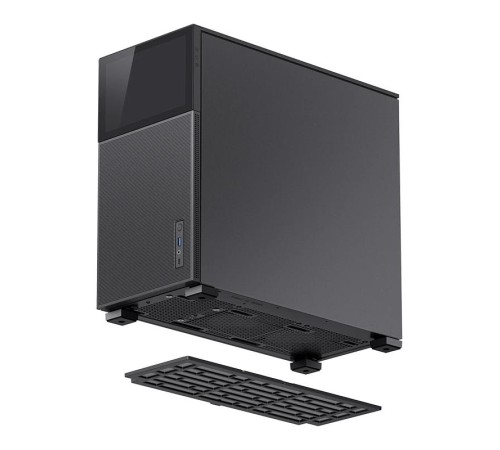 Корпус без блока питания/ Case JONSBO D41 MESH SCREEN, Midi-Tower, TG, no fan, 1xUSB-A 3.2 + 1xUSB-C 3.2, ATX, mATX Black