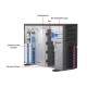 Серверный корпус/ 4U, ATX /E-ATX, Tower,8x3.5" hs +3x5.25'' int + 1x3.5''  SAS/SATA, 12Gbps Backplane (for 3.5"" HDD) including Rear Fan Module Kit*2, and converter cables for GPU AOC PWR ; 2000W CPRS(1+1) (power cord not included)
