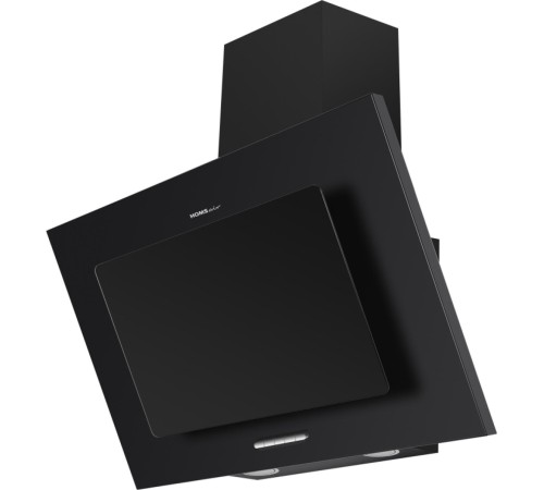 ВЫТЯЖКА HOMSair BELL 60 Black/ наклонная, подвесная, 3 скорости, 650 м3/ч,до 25 м2, 47 Дб, светодиодное LED-освещение, ширина 60 см, высота 41 см, черный цвет