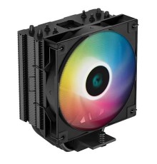 Кулер для процессора DEEPCOOL AG400 BK ARGB LGA1700/1200/115X/AM5/AM4 (18шт/кор, TDP 220W, PWM, ARGB Fan 120mm, 4 тепл. Трубки, черный) RET (R-AG400-BKANMC-G-2)
