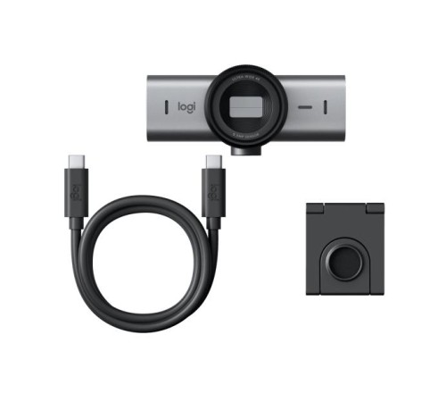 Веб-камера Logitech Webcam Brio MX 4К, 3840x2160, Pale Grey [960-001554]