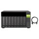 Полка расширения сетевого хранилища без дисков/ SMB QNAP TL-D800C USB 3.2 Gen 2 Type-C JBOD storage enclosure, 8-tray 3,5"/2,5" w/o HDD. desktop version.