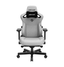 Кресло игровое Anda Seat Kaiser 3, цвет серый, размер L (120кг), материал ткань (модель AD12)