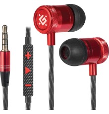 Defender Гарнитура для смартфонов Pollaxe черный + красный, кабель 1,2 м
