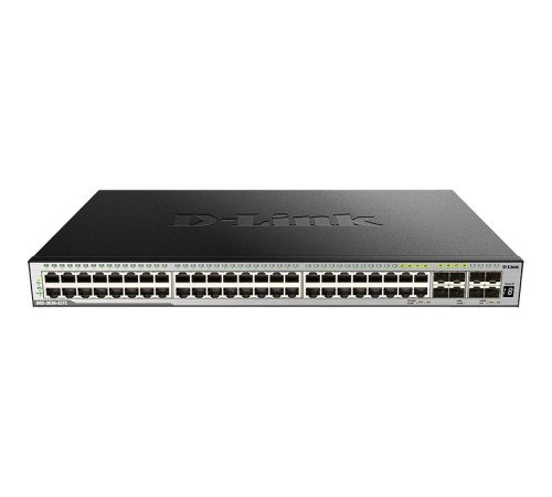 Коммутатор/ DGS-3630-52TC/A1ASI,DGS-3630-52TC/*SI Managed L3 Stackable Switch 44x1000Base-T, 4x10GBase-X SFP+, 4xCombo 1000Base-T/SFP, Surge 6KV, CLI, 1000Base-T Management, RJ45 Console, mini-USB Console, USB, RPS, Alarm RJ-45, Dying Gasp, Standard Image