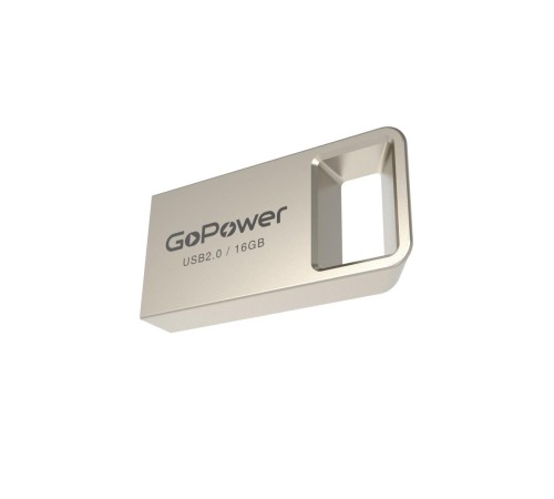 Флеш-накопитель/ Флеш-накопитель GoPower MINI 16GB USB2.0 металл серебряный (1/50/1000) Флеш-накопитель/ Флеш-накопитель GoPower MINI 16GB USB2.0 металл серебряный (1/50/1000)