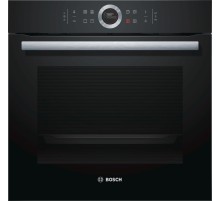 Встраиваемая электрическая духовка BOSCH 59.5x59.5x54.8 см, 71л, дисплей, 13 режимов, EcoClean, 3 стекла, черный