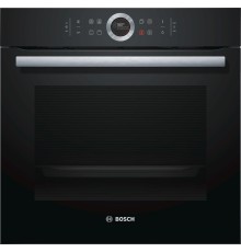 Встраиваемая электрическая духовка BOSCH 59.5x59.5x54.8 см, 71л, дисплей, 13 режимов, EcoClean, 3 стекла, черный