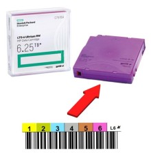 Ленточный картридж HPE LTO-6 Ultrium 6.25TB RW Data Cartridge (без наклейки)