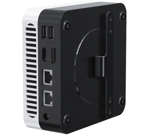 Компьютер Chuwi LarkBox X  Intel N-series N150(0.8Ghz)/12288Mb/512SSDGb/Int:Intel UHD Graphics/BT/WiFi/war 1y/0.4kg/Grey+White/Win11Home + USB2.0*2/USB3.2*2/Type-C*1/HDMI*1/DP*1/RJ45*2/WIFI6,BT5.2/bracket