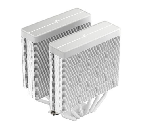 Кулер для процессора DEEPCOOL AG620 WH ARGB V2 LGA20XX/1700/1200/115X/AM5/AM4 (9шт/кор, TDP 260W, PWM, ARGB DUAL Fan 120mm, 6 тепл. трубок, белый) RET (R-AG620-WHAMMN-GJD)