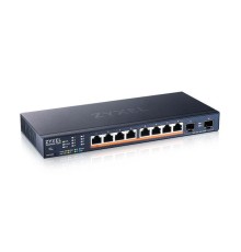 коммутатор Мультигигабитный Smart L3 Lite коммутатор Zyxel NebulaFlex XMG1915-10EP, 8xRJ-45: 1/2.5G PoE++, 2xSFP+, бесшумный (без вентилятора), бюджет PoE 130 Вт