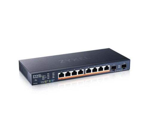 коммутатор Мультигигабитный Smart L3 Lite коммутатор Zyxel NebulaFlex XMG1915-10EP, 8xRJ-45: 1/2.5G PoE++, 2xSFP+, бесшумный (без вентилятора), бюджет PoE 130 Вт