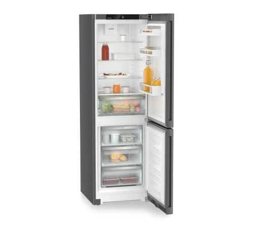 Холодильники LIEBHERR/ Pure, EasyFresh, МК NoFrost, 3 контейнера МК, в. 185,5 см, ш. 60 см, улучшенный класс ЭЭ, внутренние ручки,цвет Dark Grey