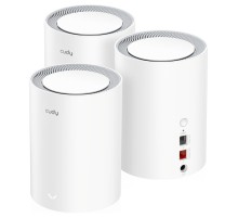 Wi-Fi Mesh-система/ AX1800 Wi-Fi 6 Mesh Solution 3-Pack, Chipset MediaTek, Dual-Band, 802.11ax/ac/a/b/g/n,  1201Mbps at 5GHz + 574Mbps at 2.4GHz, 2 Gigabit Ethernet Ports, 4 internal antennas,  MU-MIMO, DDNS, Zerotier/Wireguard/OpenVPN/IPSec/L2TP/PPTP VPN