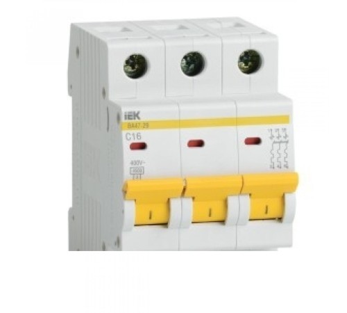 KARAT Авт. выкл. ВА47-29 3P D 25А 4,5кА IEK