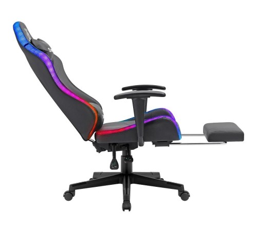 Defender Игровое кресло Watcher Черный,подсветка,полиуретан