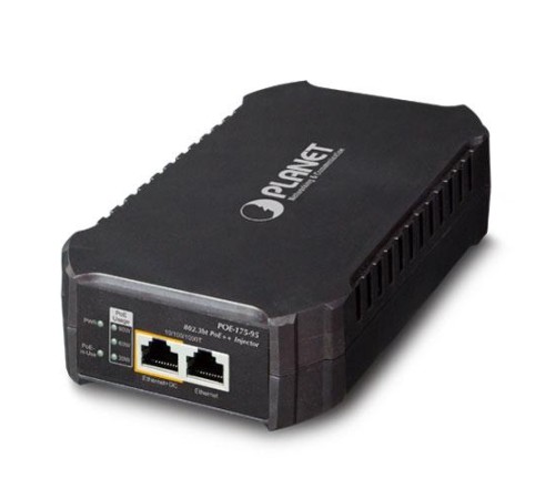Инжектор/ PLANET POE-175-95 Single-Port 10/100/1000Mbps 802.3bt PoE++ Injector (95 Watts, 802.3bt Type-4 and PoH, PoE Usage LED) - w/ internal power Инжектор/ PLANET POE-175-95 Single-Port 10/100/1000Mbps 802.3bt PoE++ Injector (95 Watts, 802.3bt Type-4 and PoH, PoE Usage LED) - w/ internal power
