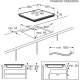 Встраиваемые электрические панели ELECTROLUX/ Электрическая,  59x52 см, стеклокерамика, 3 конфорки, сенсорное управление, независимая, черная