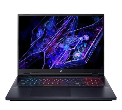 Ноутбук/ ACER Predator Helios Neo 18 PHN18-71-79ZH 18"(2560x1600 (матовый) IPS)/Intel Core i7 14650HX(2.2Ghz)/16384Mb/1024PCISSDGb/noDVD/Ext:nVidia GeForce RTX4060(8192Mb)/Cam/BT/WiFi/65WHr/war 1y/3kg/Black/NoOS
