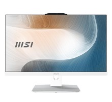 Моноблок MSI Modern AM242P 1M AiO 23,8" FHD (1920x1080)IPS AG Non-touch, Core i5-120U (1.4GHz), 16Gb DDR5(2*8GB), 512GB SSD M.2, Intel UHD, WiFi, BT, camera, WirelessKB&mouse Eng/Rus, No OS,1y,White