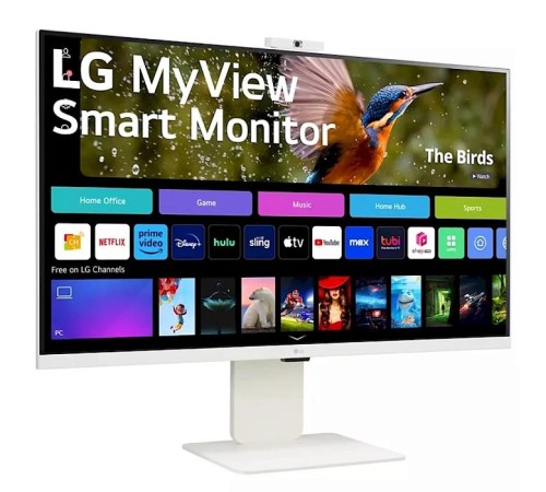 Монитор LG LCD 32SR85U-W/ LG MyView 32SR85U-W 31.5'' 4K UHD Smart Monitor, IPS, 400cd/m2, 16:9, 5мс (GtG), 60Hz, 178/178, speakers 5Wx2, webcamera, внешний БП, USB Type-C(90W), 2xHDMI, USB, VESA 100x100 mm, HAS, webOS Монитор LG LCD 32SR85U-W/ LG MyView 32SR85U-W 31.5'' 4K UHD Smart Monitor, IPS, 400cd/m2, 16:9, 5мс (GtG), 60Hz, 178/178, speakers 5Wx2, webcamera, внешний БП, USB Type-C(90W), 2xHDMI, USB, VESA 100x100 mm, HAS, webOS