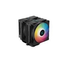 Кулер для процессора DEEPCOOL AG620 DIGITAL BK ARGB LGA1700/1200/115X/AM5/AM4 (8шт/кор, TDP 260W, PWM, DUAL Fan 120mm, 6 тепл. трубок, черный) RET