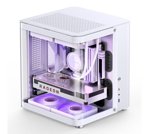 Корпус без блока питания/ Case JONSBO TK-1, Mini-Tower, TG, no fan, 1xUSB-A 3.2 + 1xUSB-C 3.2, mATX, mITX White Корпус без блока питания/ Case JONSBO TK-1, Mini-Tower, TG, no fan, 1xUSB-A 3.2 + 1xUSB-C 3.2, mATX, mITX White