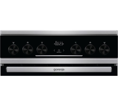 Электрическая плита Gorenje/ Электрическая плита Gorenje, Линия Advanced, Эмаль SilverMatte, стеклокерамическая варочная поверхность, мультифункциональная духовка, объем 70 л, механическое управление, сенсорный программатор IconLED, телескопические направ Электрическая плита Gorenje/ Электрическая плита Gorenje, Линия Advanced, Эмаль SilverMatte, стеклокерамическая варочная поверхность, мультифункциональная духовка, объем 70 л, механическое управление, сенсорный программатор IconLED, телескопические направ