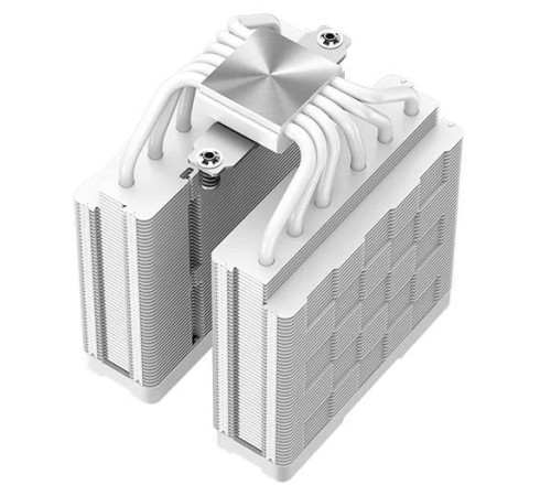 Кулер для процессора DEEPCOOL AG620 DIGITAL WH ARGB LGA1700/1200/115X/AM5/AM4 (8шт/кор, TDP 260W, PWM, DUAL Fan 120mm, 6 тепл. трубок, белый) RET (R-AG620-WHADMN-G-2)