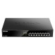 Коммутатор D-Link Неуправляемый PoE-коммутатор, 8x1000Base-T PoE, PoE-бюджет 125 Вт, корпус металл