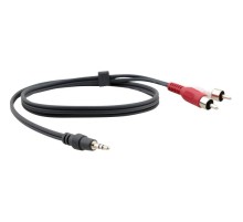 Кабель 3.5mm Audio на 2 RCA (Вилка - Вилки), 3 м