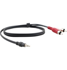 Кабель 3.5mm Audio на 2 RCA (Вилка - Вилки), 3 м