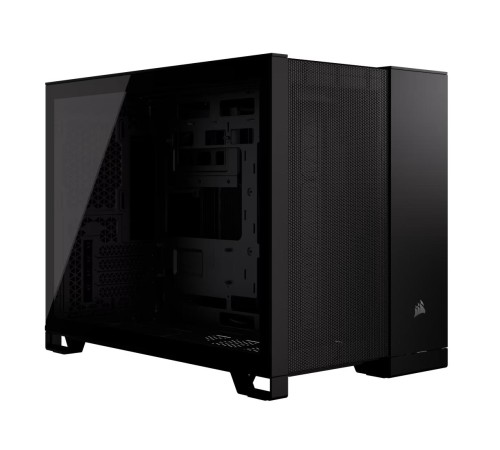 Корпус без блока питания/ Case Corsair 2500D Airflow, Midi-Tower, TG, no fan, 2xUSB-A 3.2, 1xUSB 3.2 Type-C, mATX, mITX Black