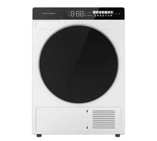 Сушильная машина KUPPERSBERG/ Сушильная машина KUPPERSBERG, High-Tech, загрузка 10 кг, 16 программ, тепловой насос, отсрочка старта, реверс барабана, ультрафиолет, сенсорное управление, блокировка от детей, энергоэффективность А+, цвет белый Сушильная машина KUPPERSBERG/ Сушильная машина KUPPERSBERG, High-Tech, загрузка 10 кг, 16 программ, тепловой насос, отсрочка старта, реверс барабана, ультрафиолет, сенсорное управление, блокировка от детей, энергоэффективность А+, цвет белый