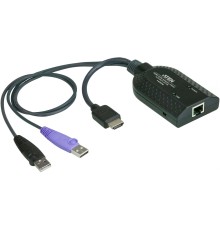 Модуль удлинителя, HDMI+KBD+MOUSE USB,  50 метр., для подкл. комплекта перключат. KN2124v/2140v/4124v/4140v/2116A/2132/4116/4132; KM0532/0932/0032, макс.разреш. 1920х1200, RJ45+HD-DP+USB A-тип, Female+2xMale, без Б.П., (DDC2B)/ATEN/ HDMI USB Virtual Media