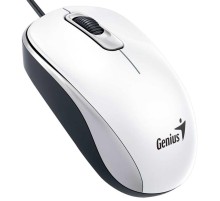 Мышь DX-110, USB, G5, белая (white, optical 1000dpi, подходит под обе руки)