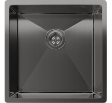 Кухонная мойка RIVELATO Rivelato Rinox 4444 UN PVD black Мойка нерж.стал 1 чаша 440*440*200 мм, монтаж: универсальный, материал: нержавеющая сталь, цвет: черный