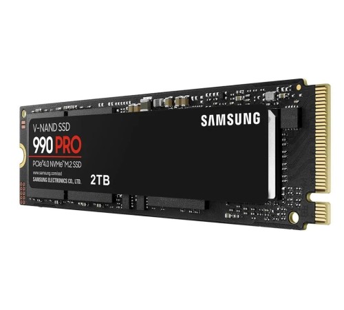 Твердотельные накопители/ Samsung SSD 990 PRO, 2000GB, M.2(22x80mm), NVMe 2.0, PCIe 4.0 x4, V-NAND TLC, R/W 7450/6900MB/s, IOPs 1 400 000/1 550 000, DRAM buffer 2048MB, TBW 1200, DWPD 0.33 (12 мес.) Твердотельные накопители/ Samsung SSD 990 PRO, 2000GB, M.2(22x80mm), NVMe 2.0, PCIe 4.0 x4, V-NAND TLC, R/W 7450/6900MB/s, IOPs 1 400 000/1 550 000, DRAM buffer 2048MB, TBW 1200, DWPD 0.33 (12 мес.)