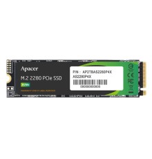 Твердотельный накопитель Apacer SSD AS2280P4X 256Gb M.2 2280 PCIe Gen3x4, R2100/W1300 Mb/s, 3D NAND, MTBF 1.5M, NVMe, 170TBW, Retail, 3 years (AP256GAS2280P4X-1)