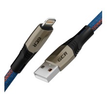 Greenconnect Кабель 1.2m для iPod, iPhone, iPad series MERCEDES, JEANS, супер быстрая зарядка, MFI, GCR-52011