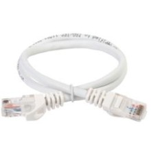  ITK Коммутационный шнур (патч-корд), кат.5Е UTP, 1м, белый