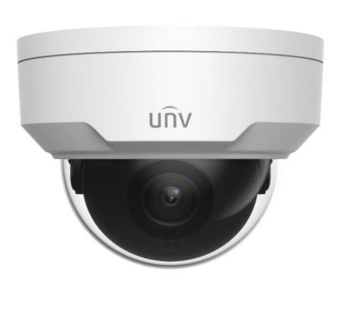 Камера Uniview Видеокамера IP купольная антивандальная, 1/3" 4 Мп КМОП @ 30 к/с, ИК-подсветка до 30м., 0.01 Лк @F2.0, объектив 4.0 мм, DWDR, 2D/3D DNR, Ultra 265, H.265, H.264, MJPEG, 2 потока, детекция движ