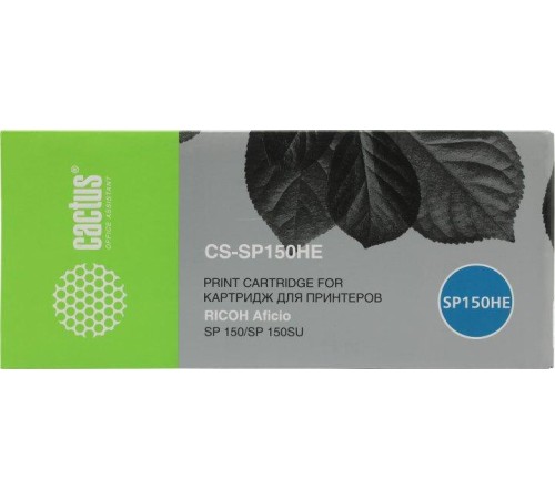 -/ Картридж лазерный Cactus CS-SP150HE 408010 черный (1500стр.) для Ricoh Aficio SP 150/SP 150SU