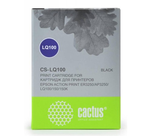 -/ Картридж матричный Cactus CS-LQ100 черный для Epson LQ-100/AP-3250