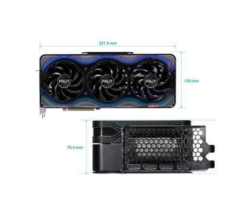 Видеокарта PALIT NE75090019R5-GB2020G RTX5090 GAMEROCK 32GB GDDR7 512bit 3-DP HDMI